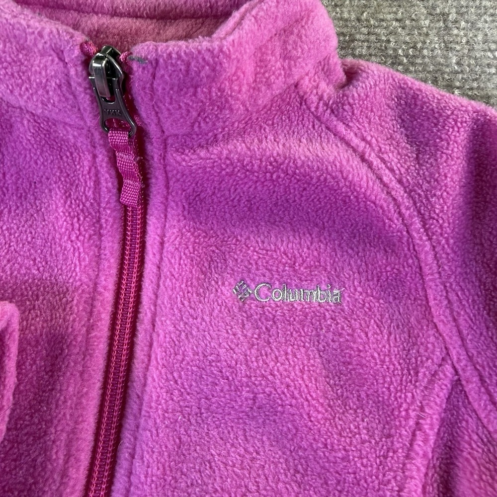 Columbia Infant/Toddler Girls Benton Springs Full Zip Pink Fleece Jacket 18-24 M - Picture 3 of 11